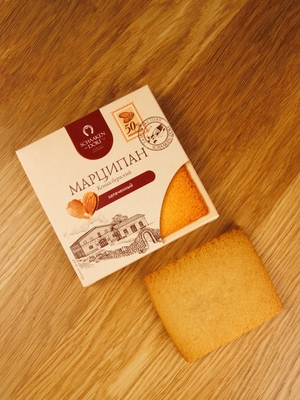 Марципановая плитка запеченная, 50 гр