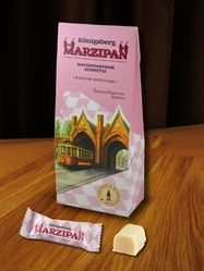 Марципан в белом шоколаде, 135 гр